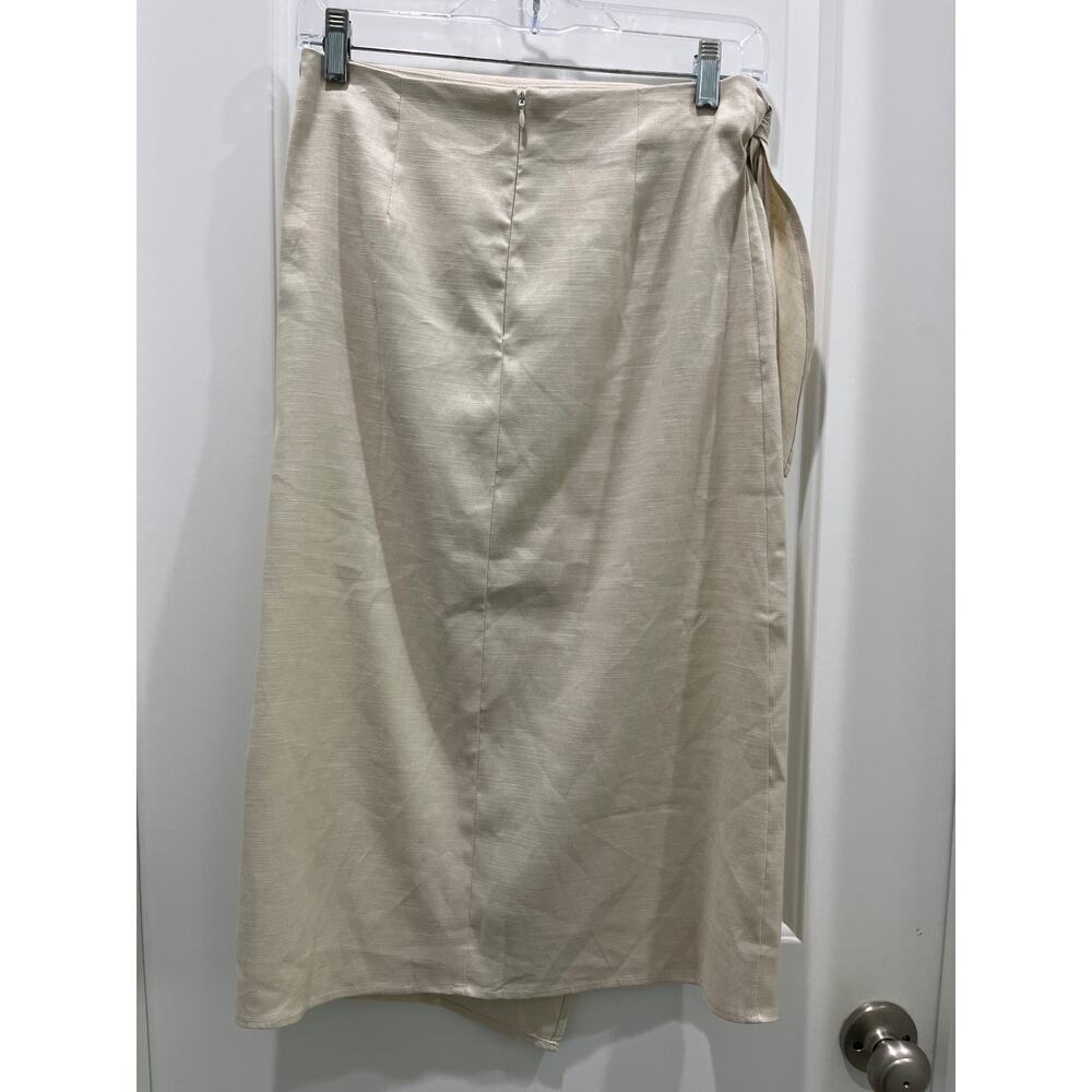 Rails Cressida Side-Tie Linen Blend Midi Skirt Sz… - image 4